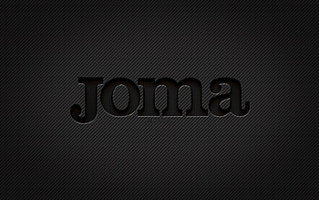 Joma carbon logo, , grunge art, carbon background, creative, Joma black logo, brands, Joma logo, Joma HD wallpaper