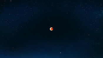 Fiery moon, Lunar eclipse, Full moon, Red moon HD wallpaper