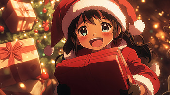 Anime Christmas Joy - Ultra, Anime, anime girl, anime christmas, Christmas, girl HD wallpaper