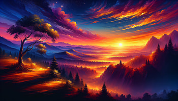 Spectacular Golden Hour Sunset, Golden Hour, mountain, landscape, nature HD wallpaper