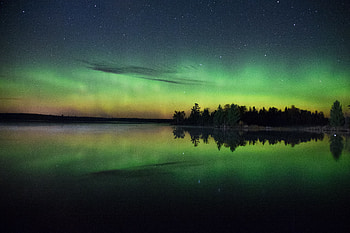Nature, Rivers, Night, Starry Sky HD wallpaper