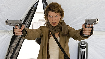 Milla Jovovich, Movie, Resident Evil: Extinction, Alice (Resident Evil), Gun, Resident Evil HD wallpaper