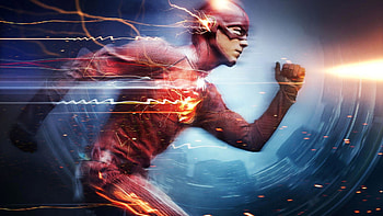 ... Barry Allen as The Flash, the fastest man alive, blitzing through the city using the Speed Force. Also features a cameo from the Reverse Flash, Zoom. HD wallpaper