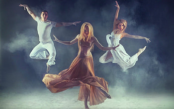Dancers, people, woman, man HD wallpaper