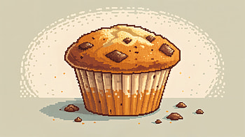 Chocolate Chip Muffin Delight, muffin, dessert, snack HD wallpaper