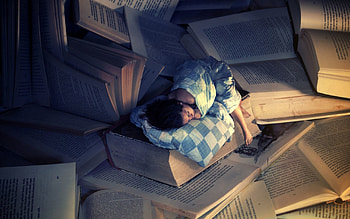 Books, Miscellanea, Miscellaneous, Girl, Sleep, Dream HD wallpaper