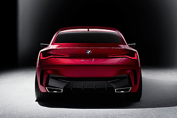 Rear-view, BMW Concept 4, 2019 HD wallpaper