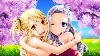 Fairy Tail, Anime, Lucy Heartfilia, Mirajane Strauss HD wallpaper