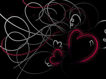 blackhearts.jpg, float, you, heart, love HD wallpaper