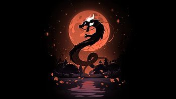 Chinese Dragon, dragon, dark, black, artist, artwork, digital-art HD wallpaper