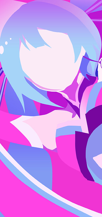 Hatsune Miku: Ohedo Julia-Night - Minimalist, Hatsune Miku, Anime, Vocaloid HD phone wallpaper
