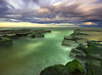 where sky meets eternity, sky, nature, ocean, green HD wallpaper