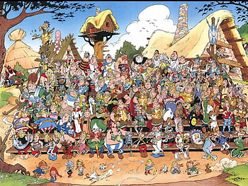 Asterix family, asterix, anime, comics HD wallpaper