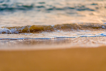 Sea waves, beach, sand, foam, close up HD wallpaper