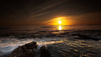 Ocean Sunset - 905192 HD wallpaper
