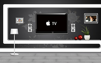 apple tv, apple, tv, , lamp HD wallpaper