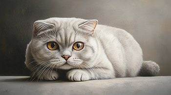 Charming Scottish Fold Cat -, Animal, cat, Scottish Fold HD wallpaper