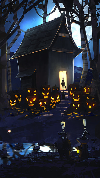 Halloween Pumpkinhead Haunt - Spooky , holiday, halloween HD phone wallpaper
