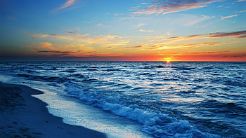 Ocean's breathtaking glory, Nature's vibrant jewel, wonder, Serene paradise HD wallpaper