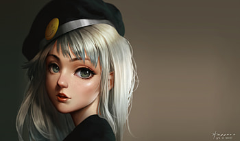 Cute Anime Girl Digital Art, anime-girl, anime, digital-art, fantasy, deviantart HD wallpaper