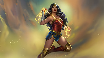 Wonder Woman Strength And Grace, wonder-woman, superheroes, artwork, artist, digital-art, artstation HD wallpaper
