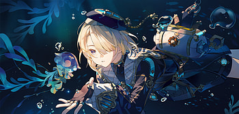 Freminet Underwater Adventure – Genshin Impact, Freminet (Genshin Impact), video game, Genshin Impact HD wallpaper