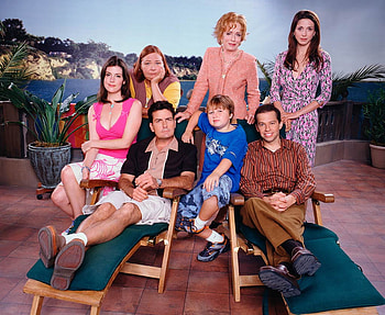 Two and a half men (original Cast), other, tv, funny, people HD wallpaper