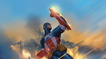 Outlaw Captain America, captain-america, superheroes, artwork, digital-art HD wallpaper