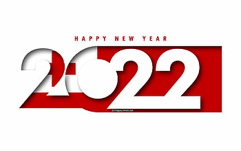 Happy New Year 2022 Tonga, white background, Tonga 2022, Tonga 2022 New Year, 2022 concepts, Tonga, Flag of Tonga HD wallpaper
