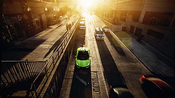 Lamborghini Aventador City, lamborghini-aventador, lamborghini, cars, graphy HD wallpaper