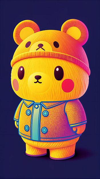 Pompompurin : Adorable Bear Buddy for Your Screen!, bear, cartoon, colorful HD phone wallpaper