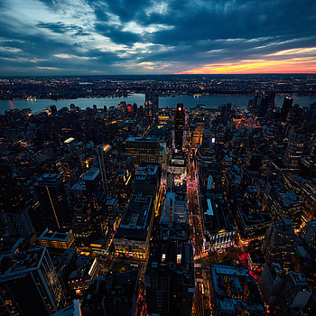 New York City, Sunset , Background HD phone wallpaper