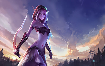 Wide Elf Q HD wallpaper