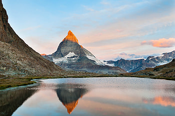 Lake Riffelsee, Matterhorn HD wallpaper