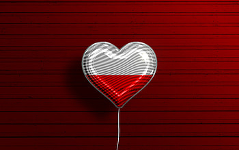 I Love Lucca, , realistic balloons, red wooden background, Day of Lucca, Italian cities, flag of Lucca, Italy, balloon with flag, Lucca flag, Lucca HD wallpaper