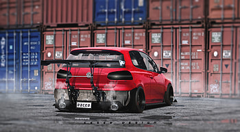 Golf Gti Concept Art, volkswagen-golf, volkswagen, cars, concept, art, artwork, deviantart HD wallpaper