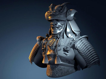 3dc design , face, abstract, 3d, armor HD wallpaper