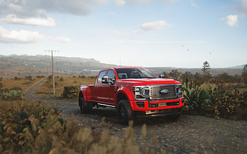 Ford F-450 Super Duty, offroad, 2022 cars, red pickup, trucks, 2022 Ford F-450, american cars, Ford HD wallpaper