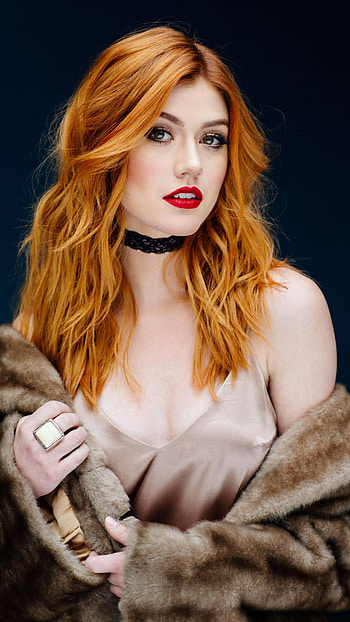 Katerina McNamara, hollywood actress, fur, model HD phone wallpaper