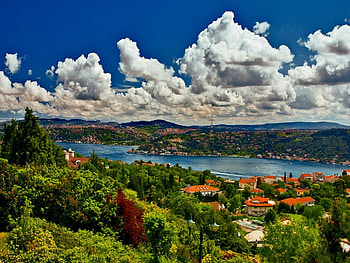wonderful bosphorus in istanbul, turkey, bosphorus, istanbul HD wallpaper