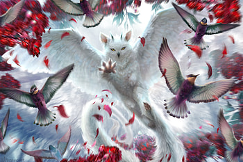 Scatter Owl , owl, artist, artwork, digital-art, deviantart HD wallpaper