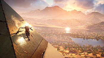 Assassin's Creed Origins - Leap Over Giza, video game, Assassin's Creed, Assassin's Creed Origins HD wallpaper
