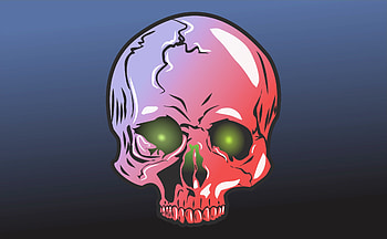 Art, Vector, Illustration, Skull HD wallpaper