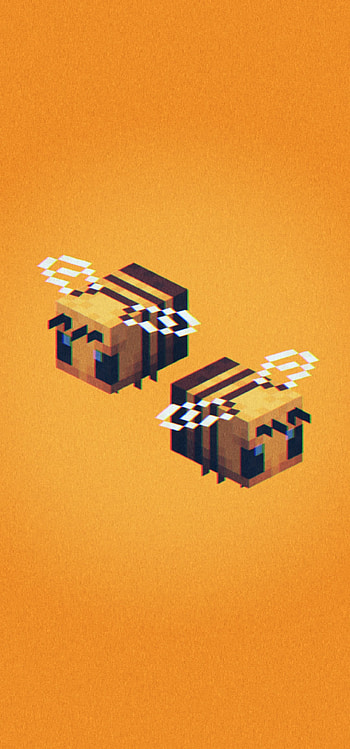 Minecraft bee, juegos, game, mojang HD phone wallpaper