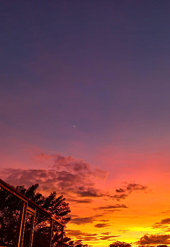 Atardecer Anaranjado, Sky, Clouds HD phone wallpaper