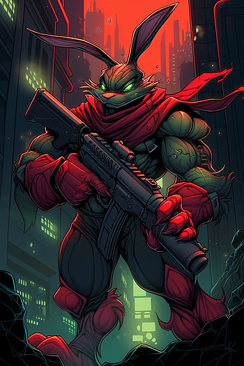 Jazz jacked-rabbit, AI Art, video game HD phone wallpaper
