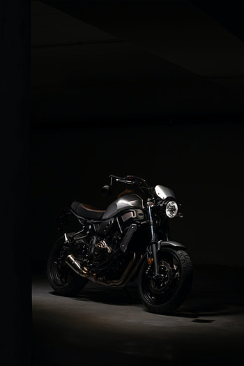 Motorcycles, Dark, Motorcycle, Headlight HD phone wallpaper