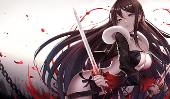dual wield, ecchi, blades HD wallpaper