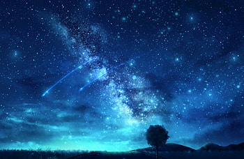 Art, Universe, Wood, Tree, Starry Sky HD wallpaper