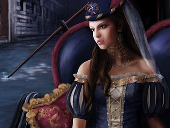 venetian woman, people, dress, woman, beauty HD wallpaper